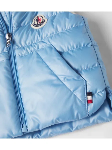 Pūkinė liemenė Moncler Enfant mėlyna