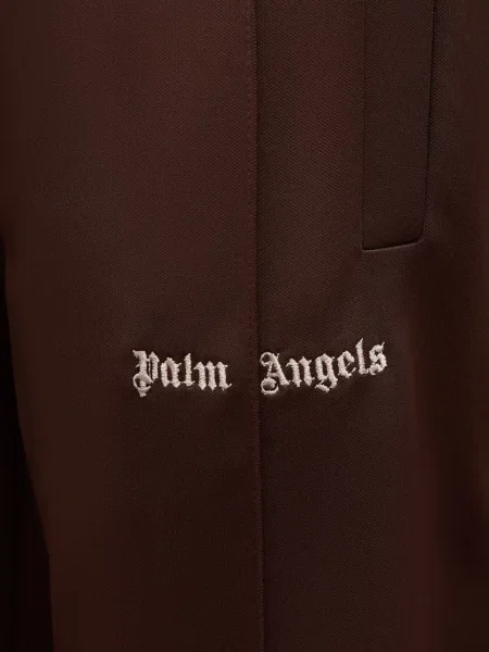 Ριγέ τρέξιμο παντελόνι Palm Angels με σχέδιο καφέ