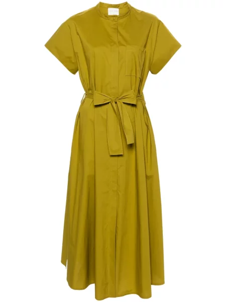 Rochie tip cămașă Forte_forte de costum verde