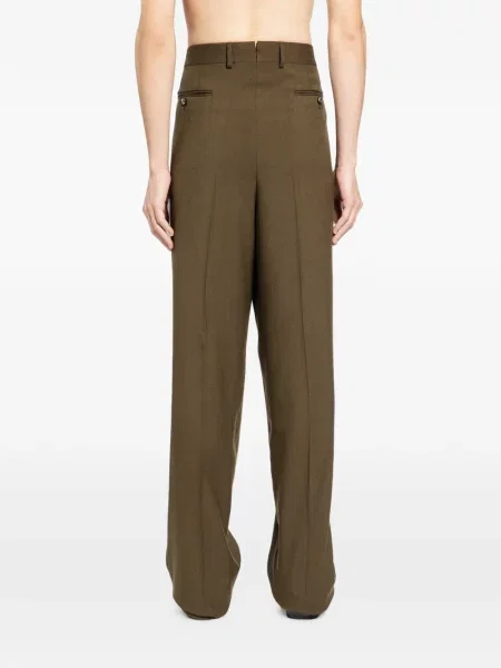 Pantaloni Tom Ford de lână verde