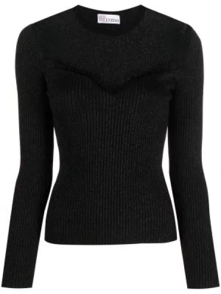 Top Red Valentino tricotate negru