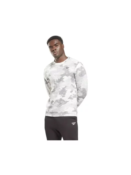 Geacă Reebok cu model camuflaj alb