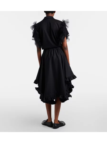 Midi sukňa Noir Kei Ninomiya čierna