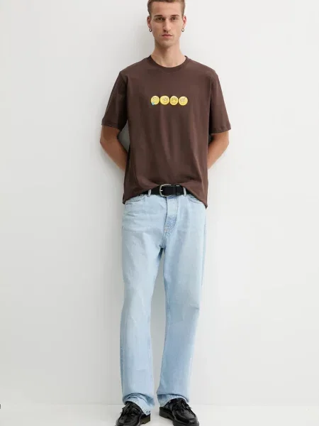 Футболка Barrow візерунок коричневий