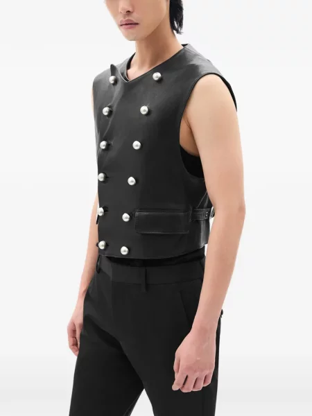 Двуреден елек Ann Demeulemeester черно