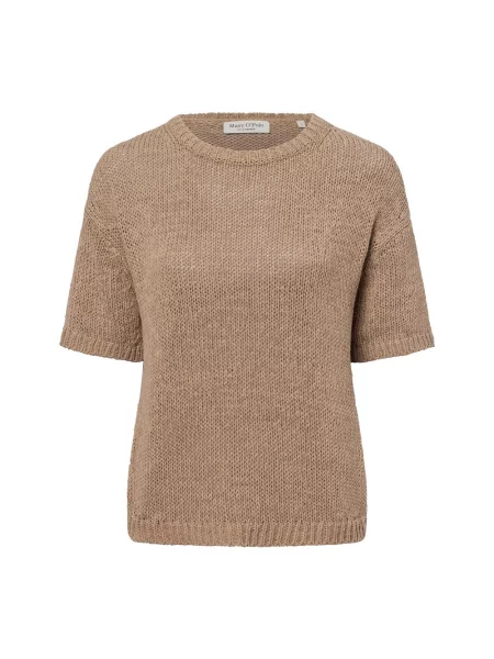 Marc O'Polo sweter z dzianiny z krótkim rękawem Kobiety M brązowy