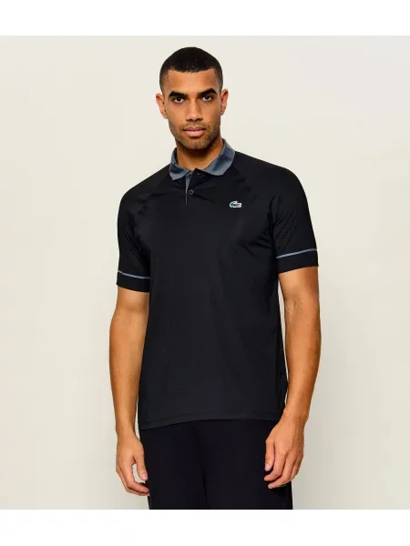 Tricou polo Lacoste tenis negru