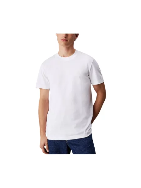 Koszulka Calvin Klein Jeans z krótkim rękawem biała
