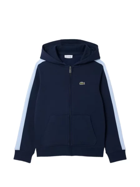 Mikina s kapucňou Lacoste modrá