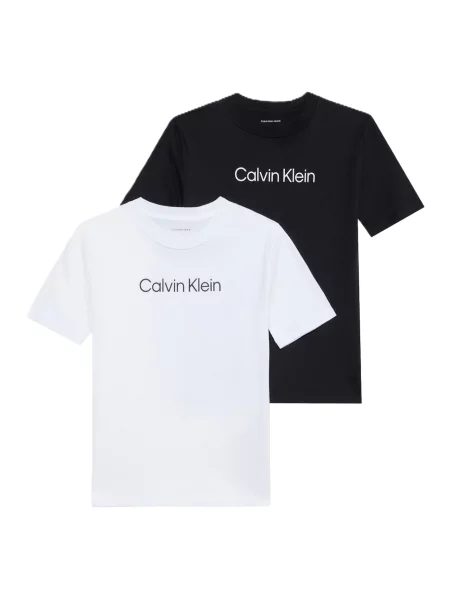 Calvin Klein Jeans Tricou INSTITUTIONAL negru alb
