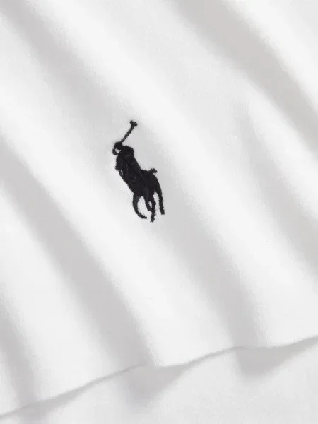 Dlouhá pruhovaná s límcem kšiltovka Polo Ralph Lauren modrá