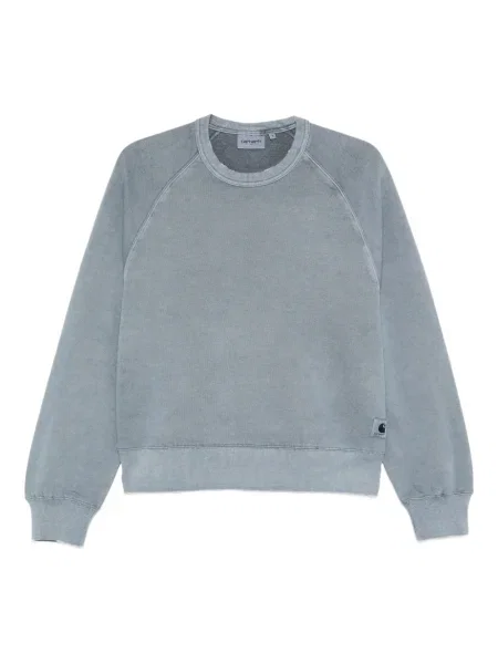 Bluza Carhartt Wip prążkowana niebieska