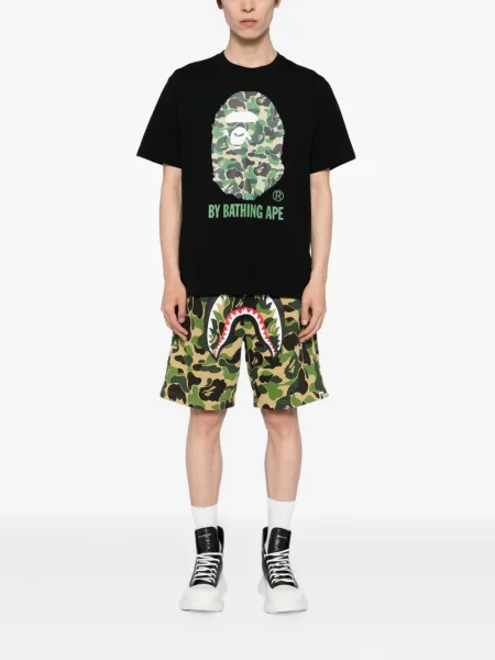 Tricou A Bathing Ape® cu imagine negru