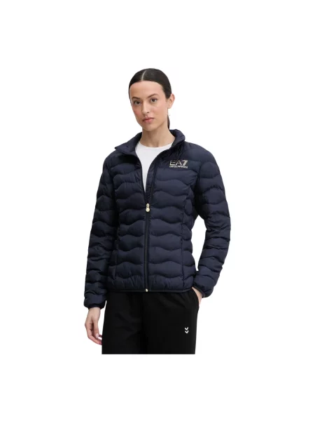 Kurtka przejściowa Emporio Armani Ea7 pikowana niebieska