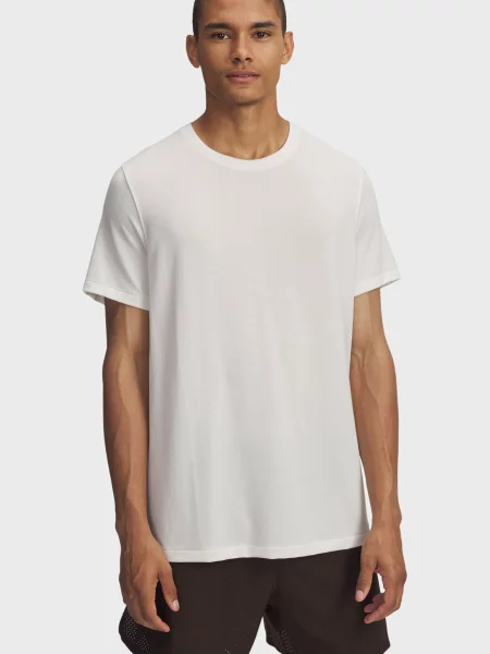 Шерстяная спортивная футболка Under Armour для бега бежевая