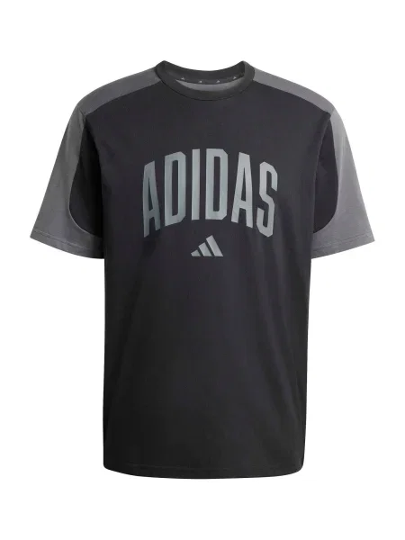 ADIDAS SPORTSWEAR Tricou funcțional COLLEGIATE gri grafit negru