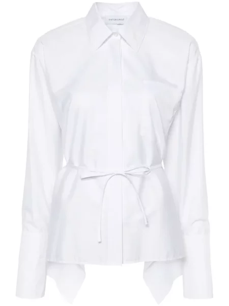 Cămașă Viktor & Rolf cu spatele deschis alb