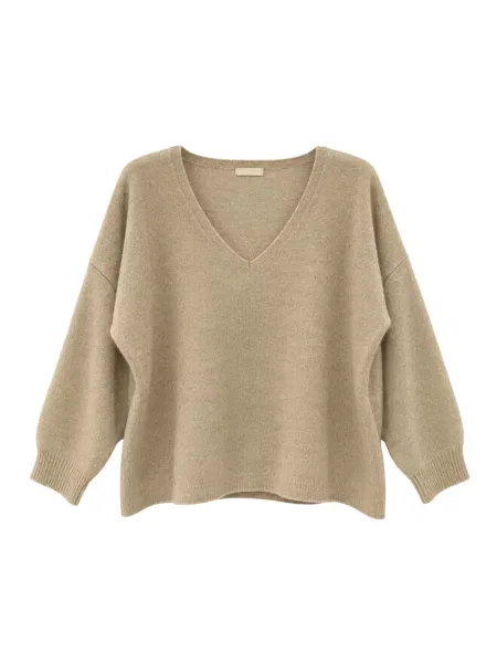Sweter Meimeij wełniany beżowy