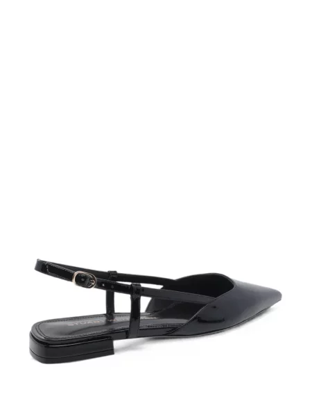 Pantofi cu toc Stuart Weitzman slingback negru