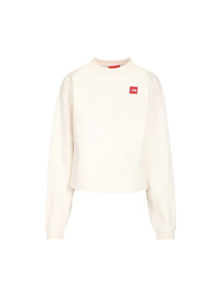 Długa bluza sportowa The North Face z długim rękawem na siłownię biała