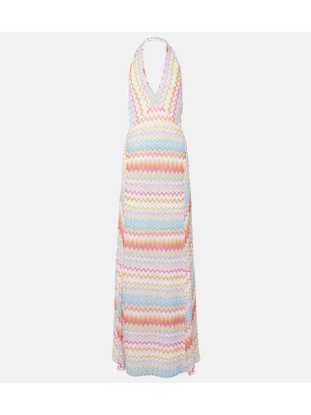 Rochie maxi Missoni cu gât halter de costum