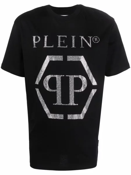 Tricou Philipp Plein cu autograf negru