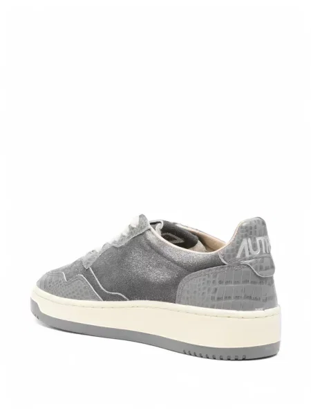 Sneakerși Autry din piele gri
