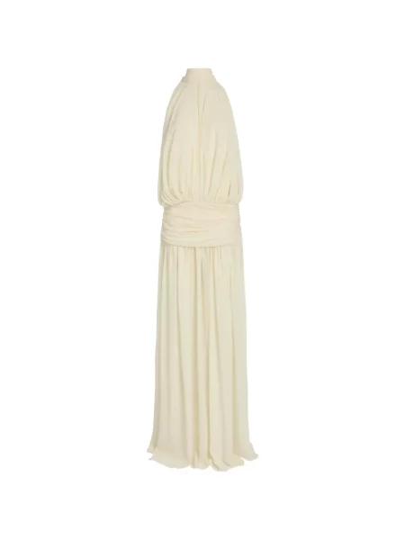 Rochie maxi De La Vali cu volane cu gât halter