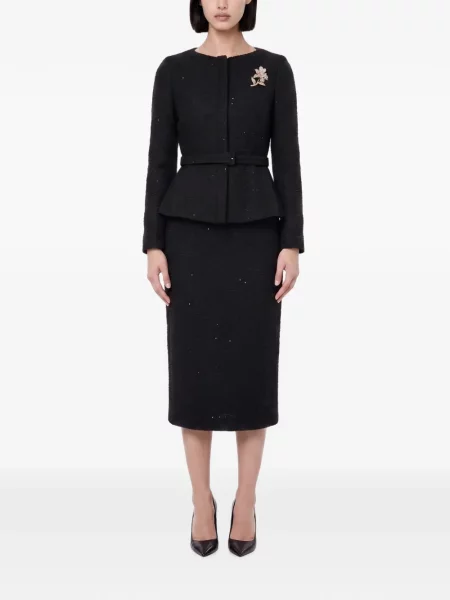Geacă Roland Mouret cu paiete negru