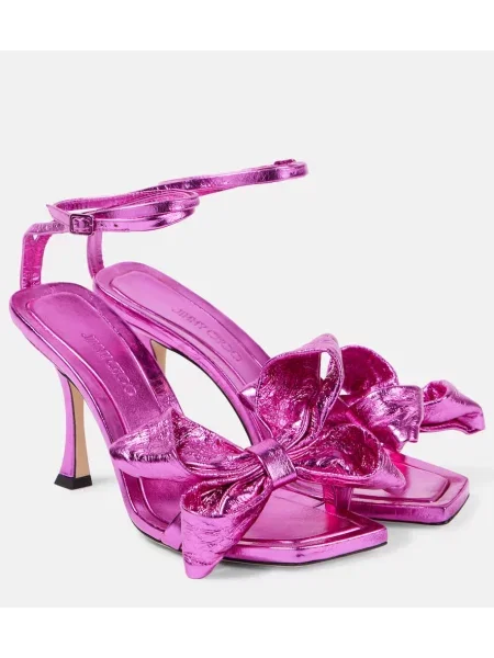 Sandale Jimmy Choo din piele roz