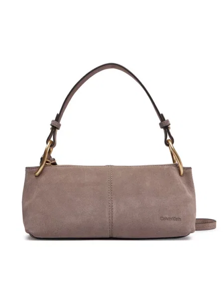 Geanta crossbody Calvin Klein din piele maro