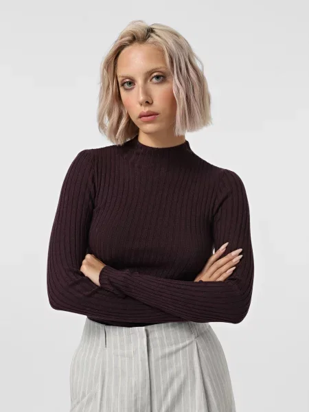 Водолазка Vero Moda поліестер/поліамід фіолетовий