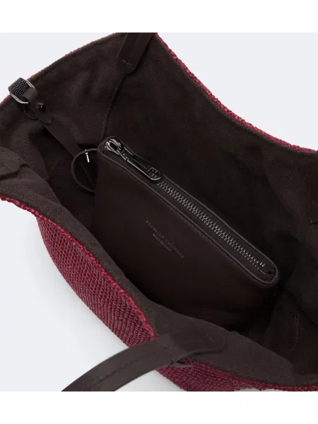 Кожена шопинг чанта Brunello Cucinelli