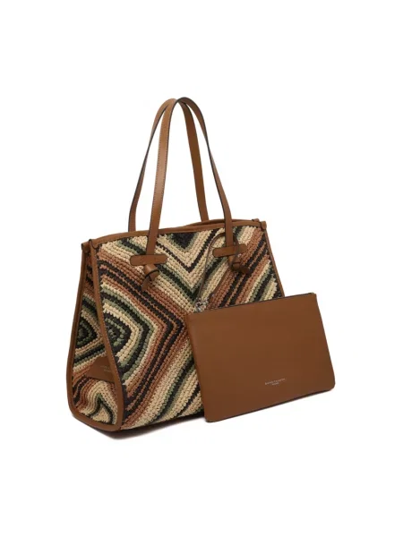 Shopperka Gianni Chiarini skórzana zielona