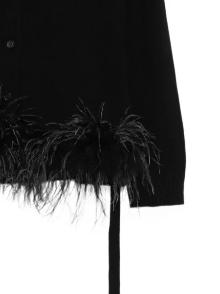 Cardigan P.a.r.o.s.h. cu pene negru
