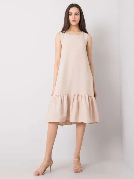 Rochie Fashionhunters de costum bej