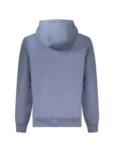Hanorac cu glugă Tommy Hilfiger cu autograf cu cordon albastru