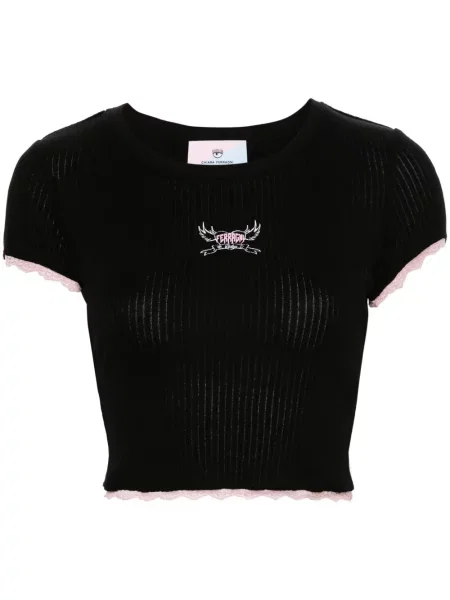 Top Chiara Ferragni cu imagine negru