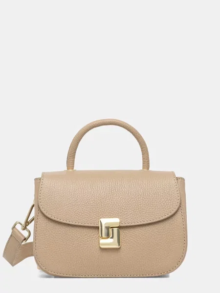 Answear.LAB crossbody kabelka kožená béžová