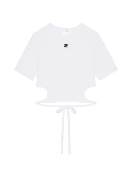 Cropp tricou Courreges alb