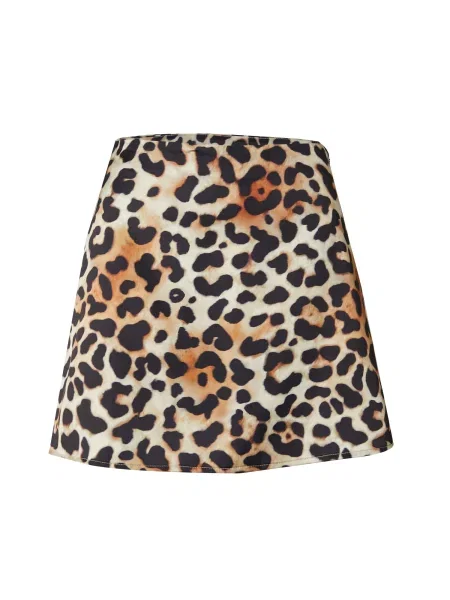 Hoermanseder x About You Fustă maro / mov zmeură negru