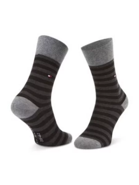 TOMMY HILFIGER Ponožky antracitová / šedý melír / černá bílá