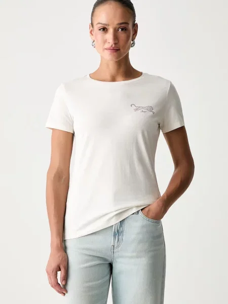 BOSS Orange t-shirt γυναικείο μπεζ