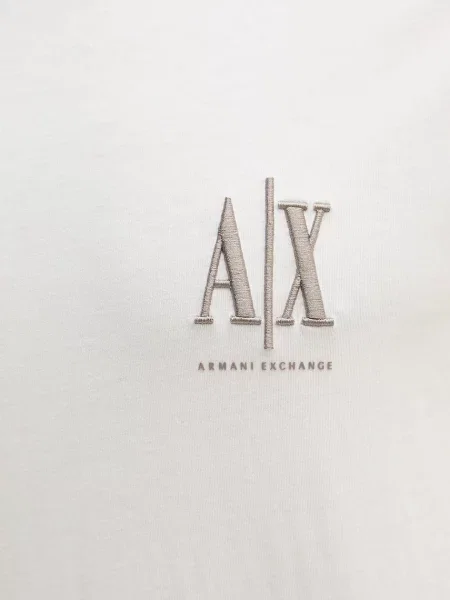 ARMANI EXCHANGE Póló fehér bézs
