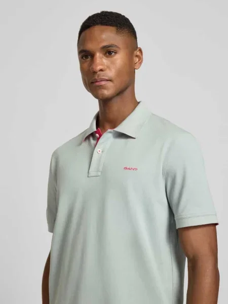 Koszulka polo o kroju regular fit z wyhaftowanym logo Gant