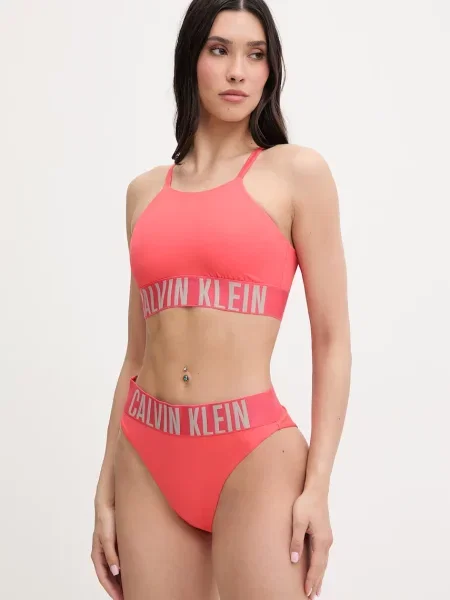 Calvin Klein plavkové nohavičky dámske červená