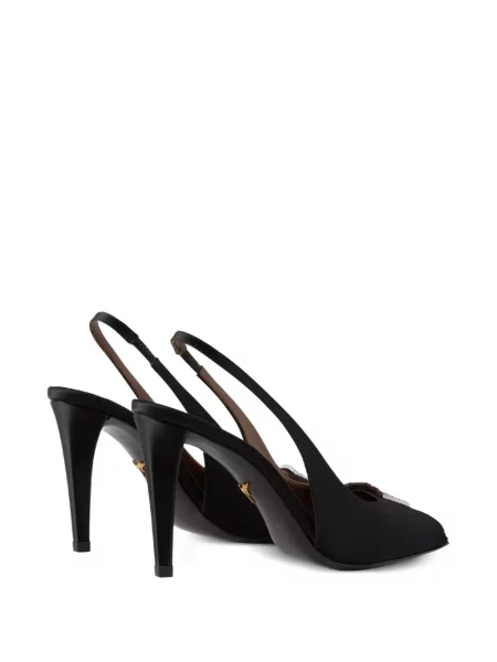 Pantofi cu toc Giuseppe Zanotti slingback negru