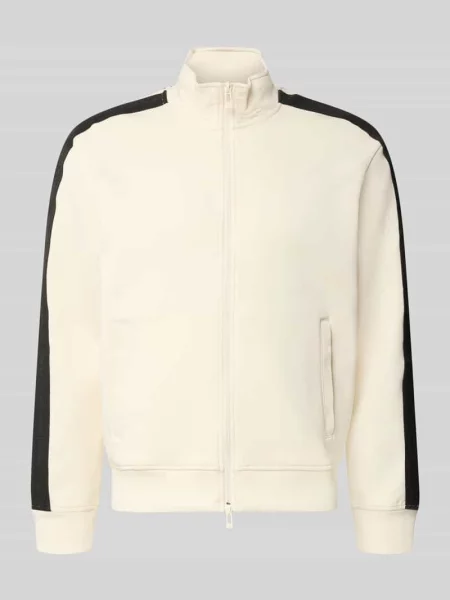 Bluza rozpinana o kroju regular fit z mieszanki bawełny model Felpa' Armani Exchange biała