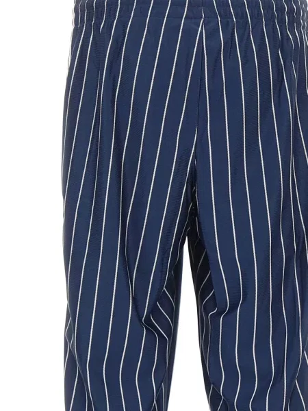 Dzianinowy sweter Adidas z dekoltem w serek do biegania niebieski