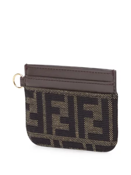 Portofel Fendi din jacard maro